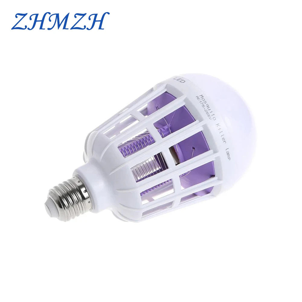 Ac220v uv lâmpada led 9w assassino do mosquito lâmpadas led choque elétrico assassino do mosquito lâmpada mosquito armadilha inseto assassino luz