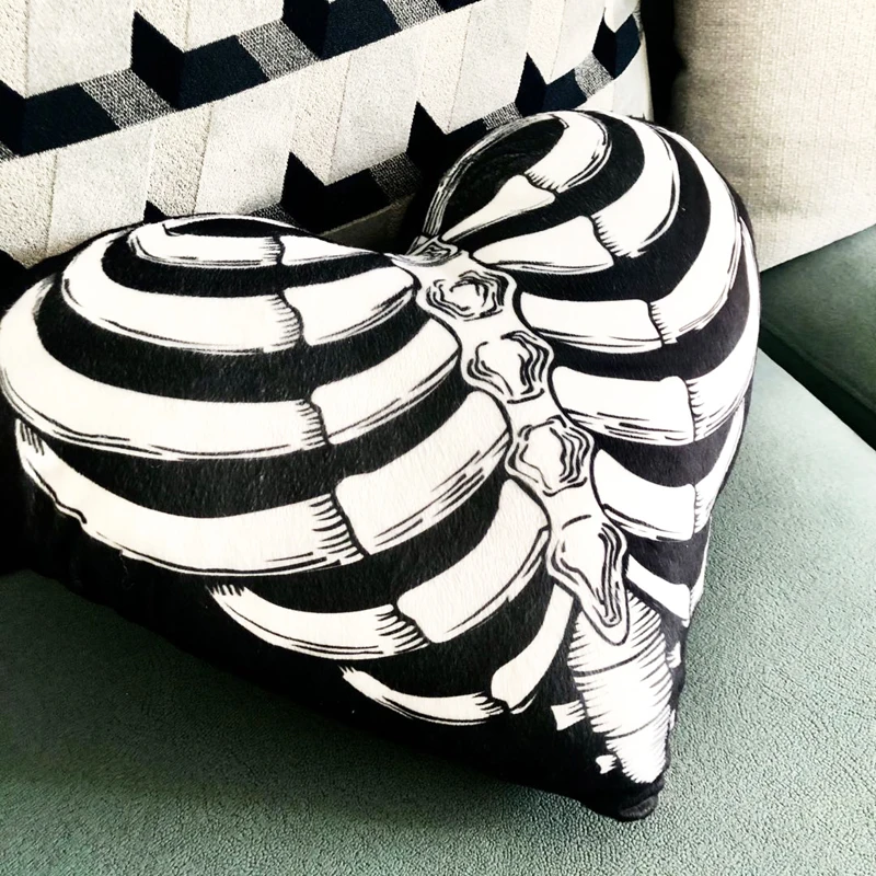 Love Heart Skull poszewki na poduszki Sofa poduszka do sypialni Home Decor Hotel