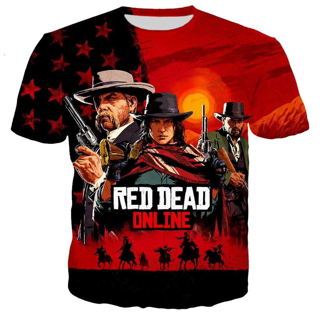 Hot Game Red Dead Redemption 3D Printed T-shirt Men/women New Fashion Cool Casual Harajuku Style T Shirts Streetwear Tops