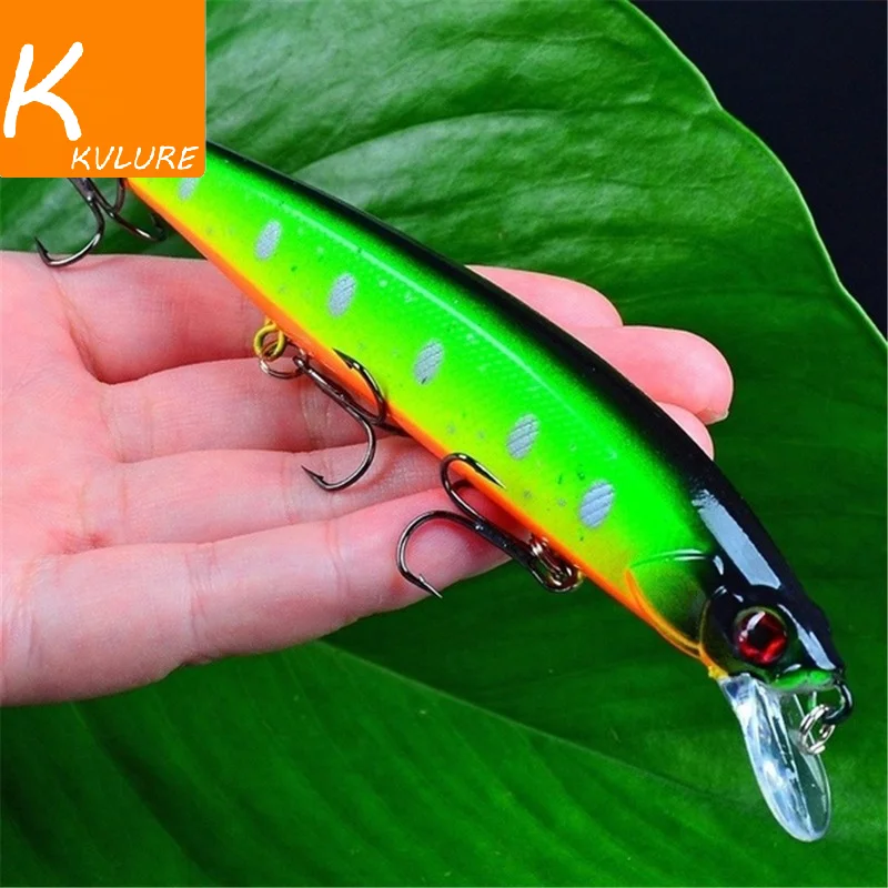 1Pcs Lifelike Wobbler Fishing Lure 3D Eyes 14cm/18.5g Minnow Artificial Hard Bait Fishing Tackle Floating Lure with 6# Hooks