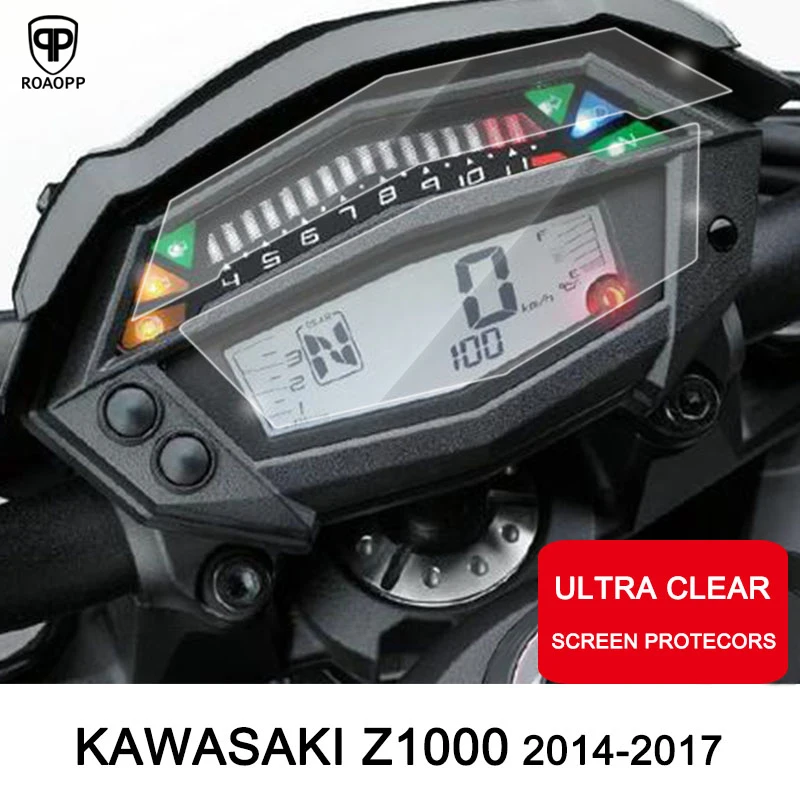 

ROAOPP Motorcycle Cluster Scratch Protection Film Cluster Screen Protector For Kawasaki Z1000 Z 1000 Z-1000 2016 2017