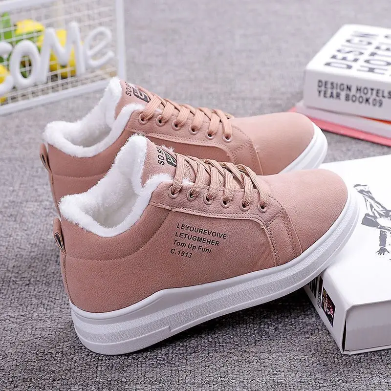 Shoes Women 2016 New Spring PU Leather Women Casual Shoes Lace-Up Women Fashion Shoes Platform Flats High top Women Shoes