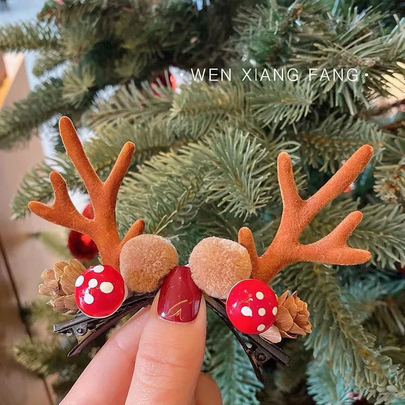 Hiasan Rambut Jepit Rambut Hiasan Kepala Jepit Rambut Jepit Rambut Klip Atas Perempuan Korea Jepit Poni Klip Telinga Rusa Ornamen Rambut