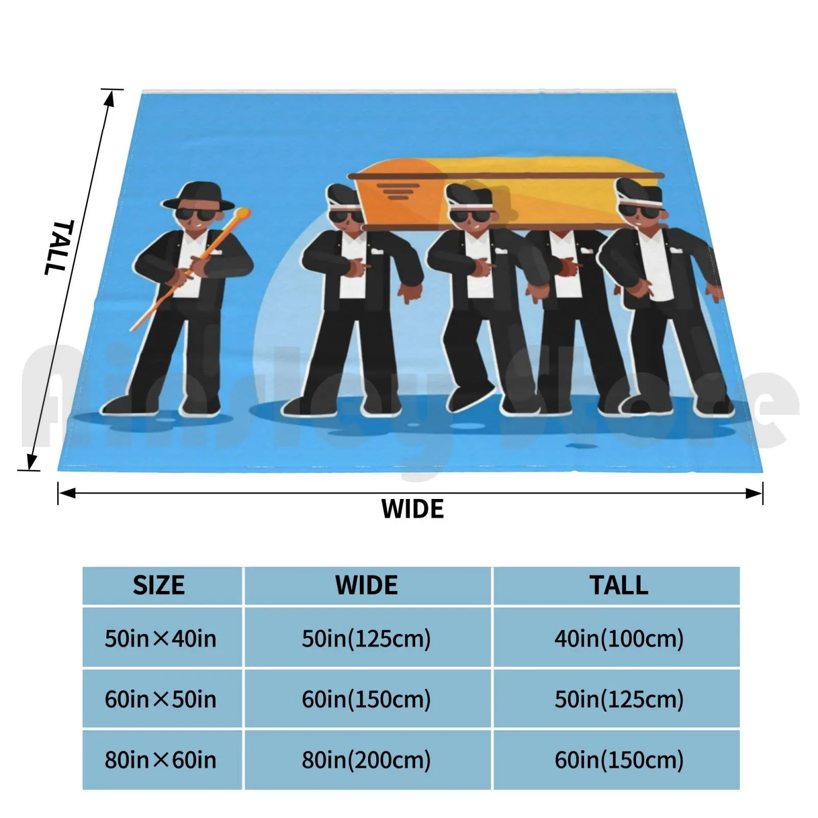 Death Dancing Meme Blanket Fashion Custom Coffin Dance Pallbearers Coffin Dance Meme Meme Coffin Funeral Dance