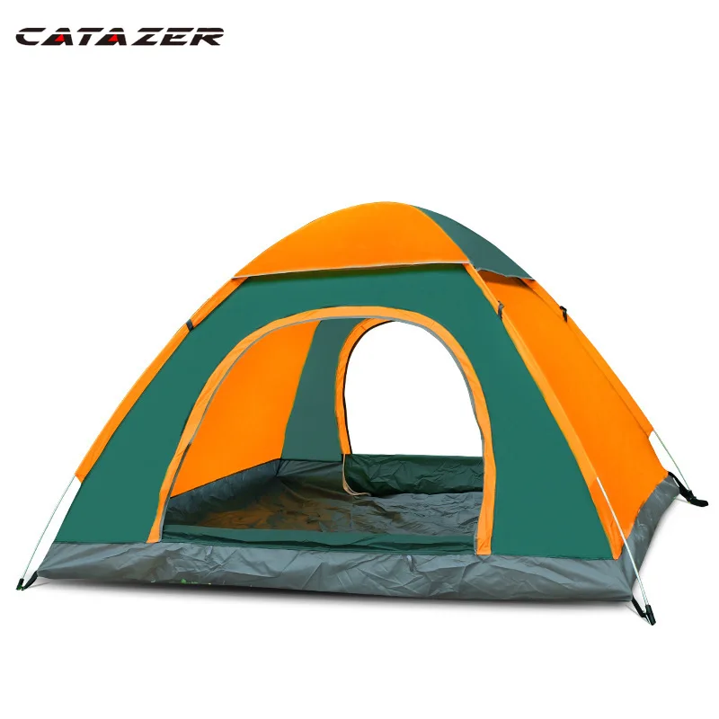 Outdoor Waterproof Hiking Camping Tent Anti-UV Portable Tourist Tent Ultralight Folding Tent Pop Up Automatic Open Sun Shade