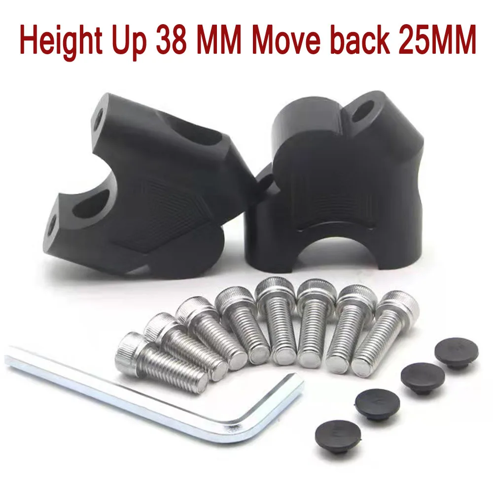 Fit Cyclone RX4 RX3 RX3S RE3 Handlebar Heighten Move back Riser Bar Mount Handle Clamp For ZongShen Cyclone RX3S RX4 RX3 RE3