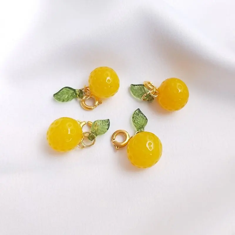 1 قطعة شكل الفاكهة حجر قلادة قلادة العقيق الطبيعي أقراط Charms لصنع المجوهرات Stone بها بنفسك حجر اكسسوارات مصمم Charms