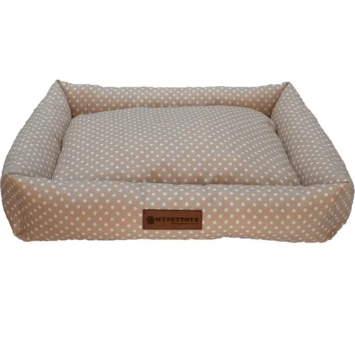 Mypettoys Stars Cat Dog Bed 40x50 Brown