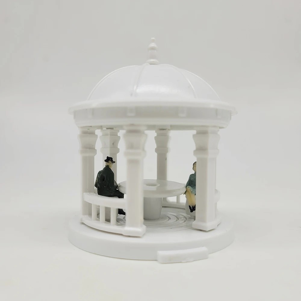 1:87 Ho Scale Pavilion Model European Style Construction Buliding Gloriette Model Field Resting Place/train Railway Layout