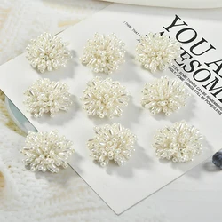 Min order 20pcs/lot beads decoration 31mm geometry round shape handmade Beaded flower diy jewelry earring/hair/garment accessory