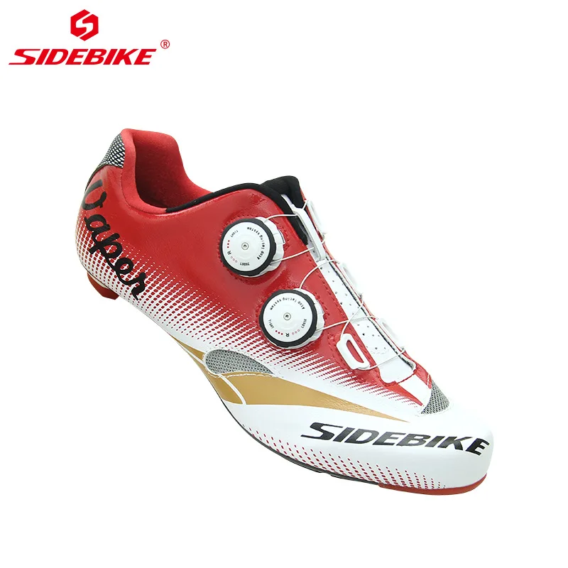 SIDEBIKE Road Cycling Shoes men Carbon Fiber Racing Bicycle Bike Shoes Breathable Self-Locking Profession Sneakers Sapatilha