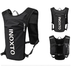 INOXTO waterproof running backpack 5L ultra-light hydration vest mountain bike leather bag breathable gym bag 1.5L water bag