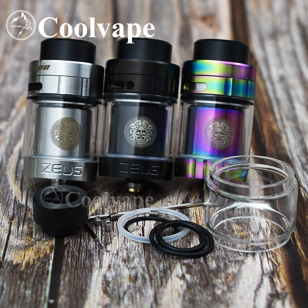 Zeus Dual RTA Electronic cigarette pod vape tank 5.5ml 4ml Single & Dual Coil Building e cigarette atomizer vape Tank vs kylin m