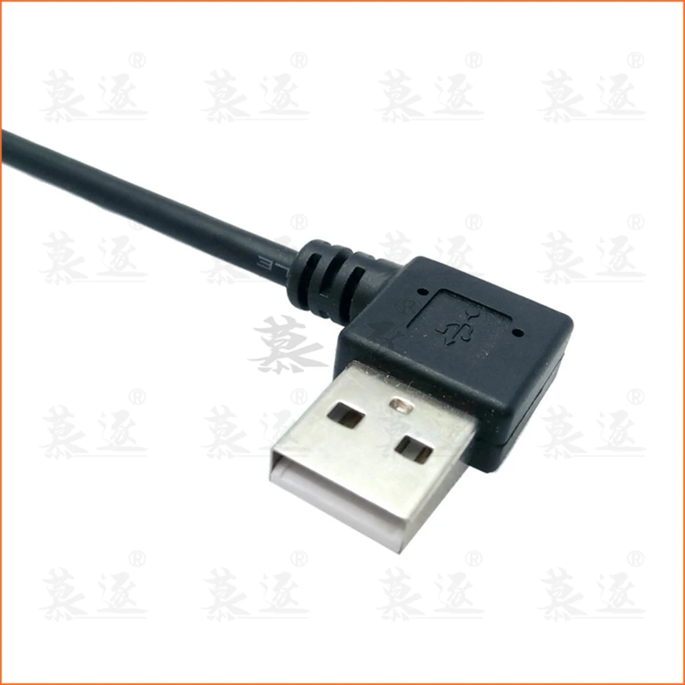 10cm 20cm USB 2,0 A wtyk żeński 90 kątowy przedłużacz USB 2,0 męski na żeński prawy/lewy/dolny/górny czarny kabel