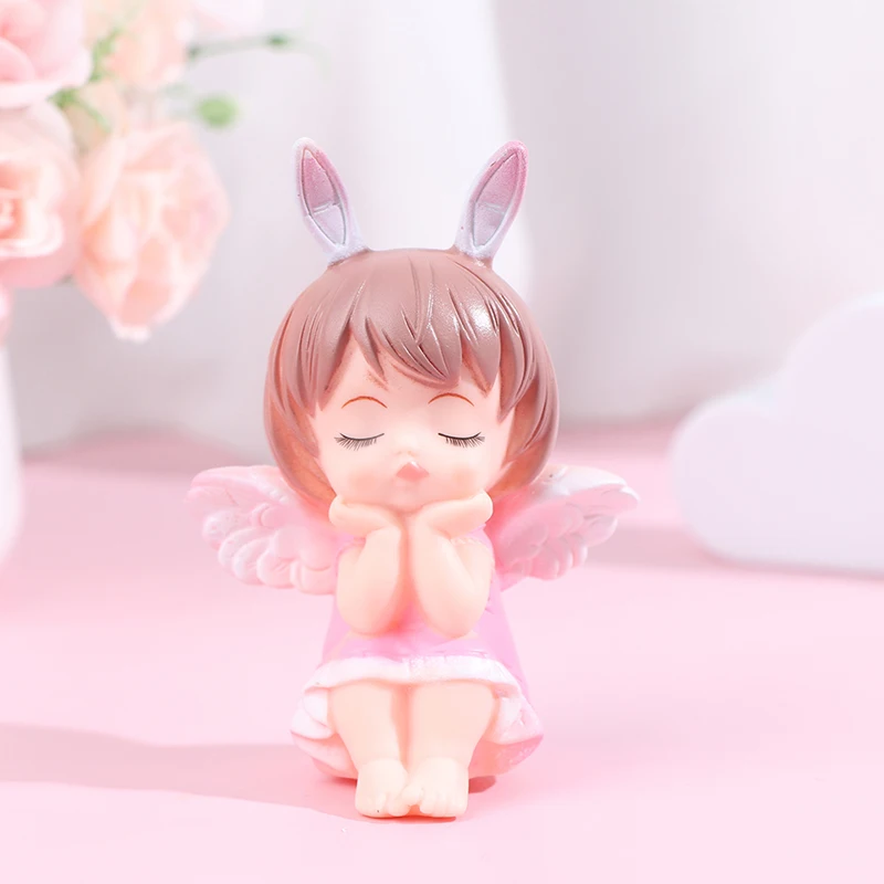 Cute Angel Anne Figurines Cake Decoration Kawaii Angel Figure Toys