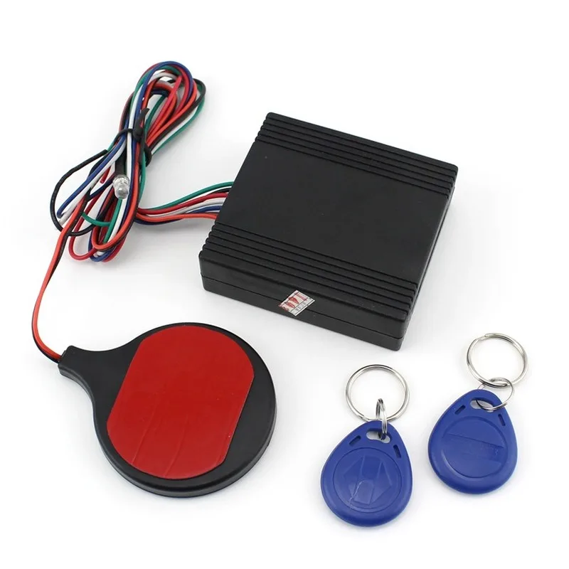 Anti-hijacking waterproof motorcycle security alarm way motorcycle alarm system 12V system alarm Double Flash IC card swiping