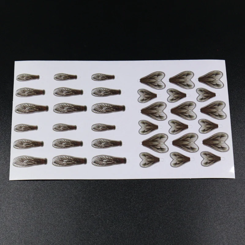 Royal Sissi 108pcs set super realistic adult flies wings stonefly&caddis fly tying wings trout fly fishing lures tying materials