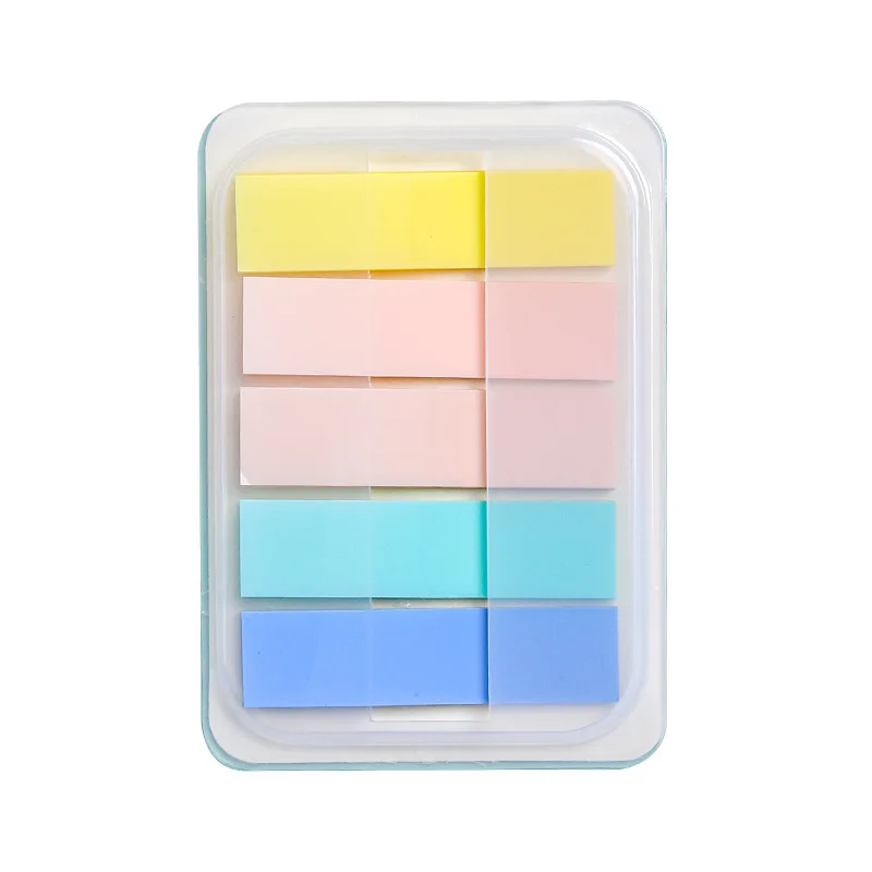 Morandi Kleur Sticky Notes Index Label Stickers Tearable Waterdichte Memo Pad Notebook Planner Bookmark Briefpapier