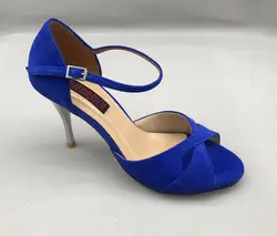 Comfortable and Fashional Argentina Tango Dance Shoes  Party Shoes Wedding Shoes  leather outsole T6226BS blue suede