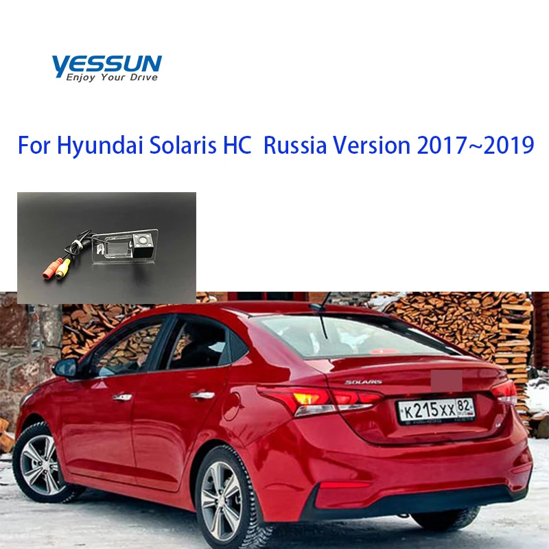 1280*720 Rear Camera For Hyundai Solaris Sedan HCR 2017 2018 2019 Rear View Camera /license plate camera or Housing Mount kits