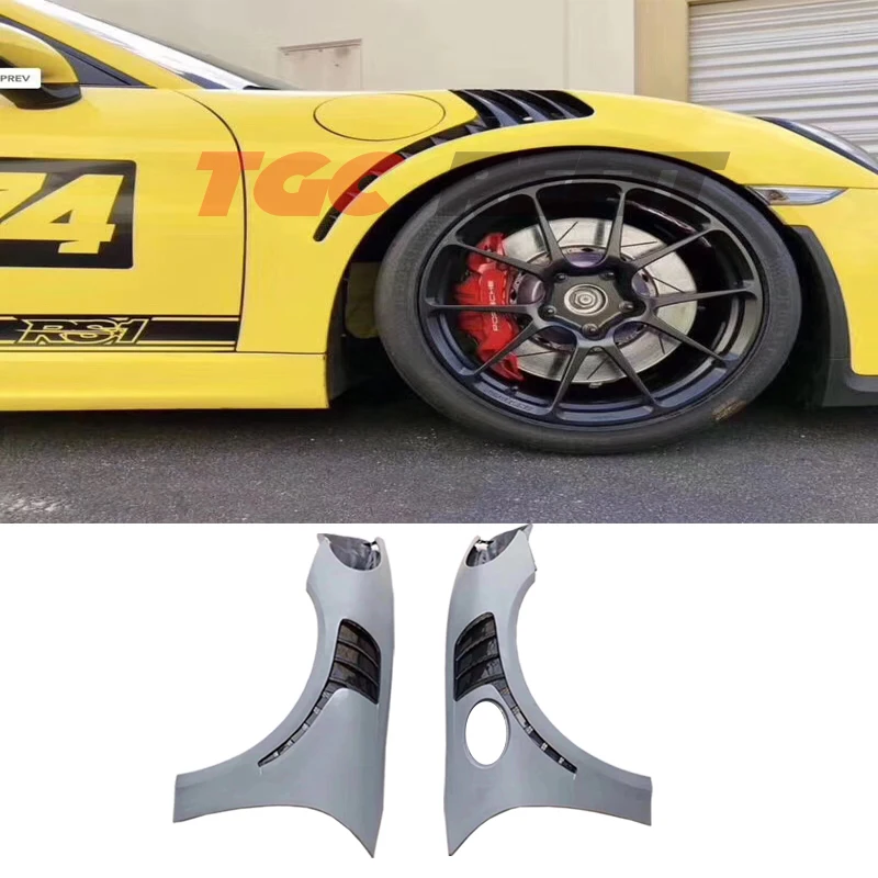 Gt4 Rs Front Fender Carbon Fiberglass For Porsche 981 Cayman Boxster Side Vent Kit Louver Fender Car Accessories Car Products