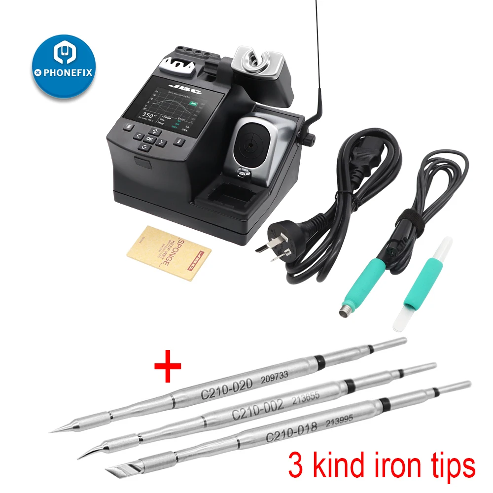 Original JBC Soldering Station JBC CD-2SE With T210-A Precision Purpose Handle JBC Exclusive Heating System For Phone Repair