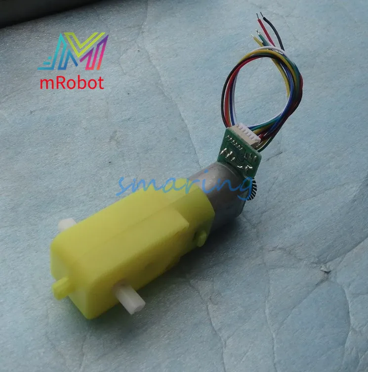 TT Motor with AB Phase Encoder Bending Reducer 30 Line Encoder Motor for Arduino Programmable Remote Control Chassis Car Part