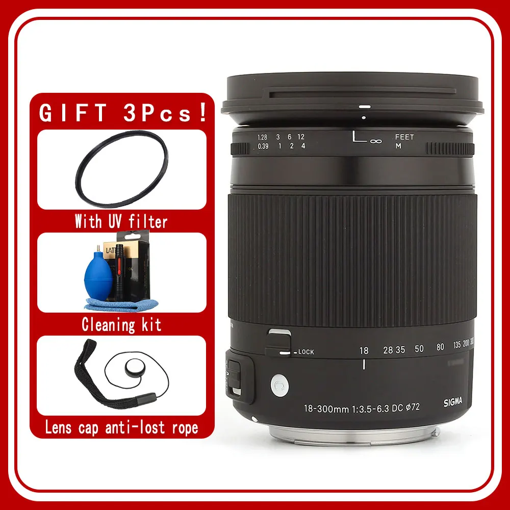 Sigma 18-300 мм F3.5-6.3 DC MACRO OS HSM | Современные Объективы для Canon Nikon