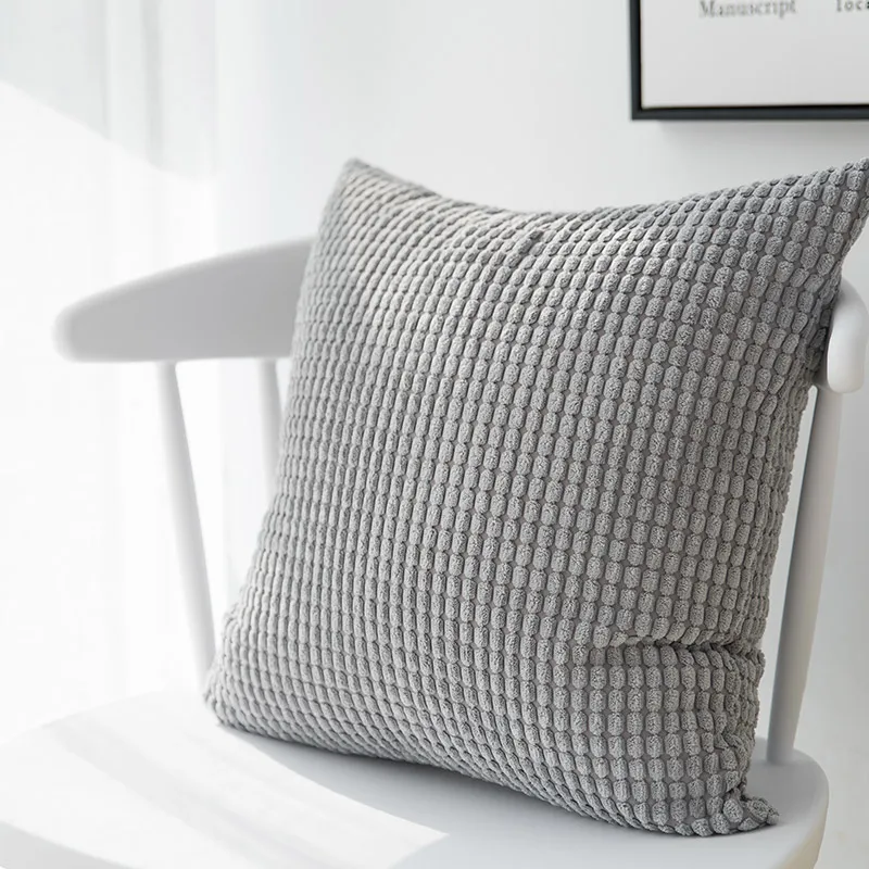 Corn Kernels Textured Cushion Covers 45x45cm Corduroy Decorative Pillow Cover For Couch Living Room Nordic Home Decor Pillowcase