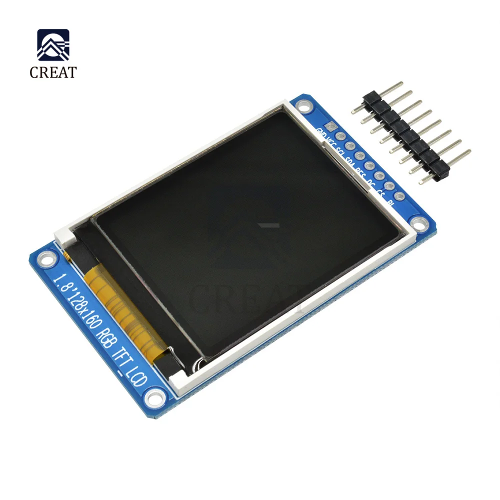 Imagem -02 - Spi Full Color Tft Lcd Display Module Oled Fonte de Alimentação para Arduino Kit Faça Você Mesmo 1.8 1.8 128x160 St7735s 3.3v