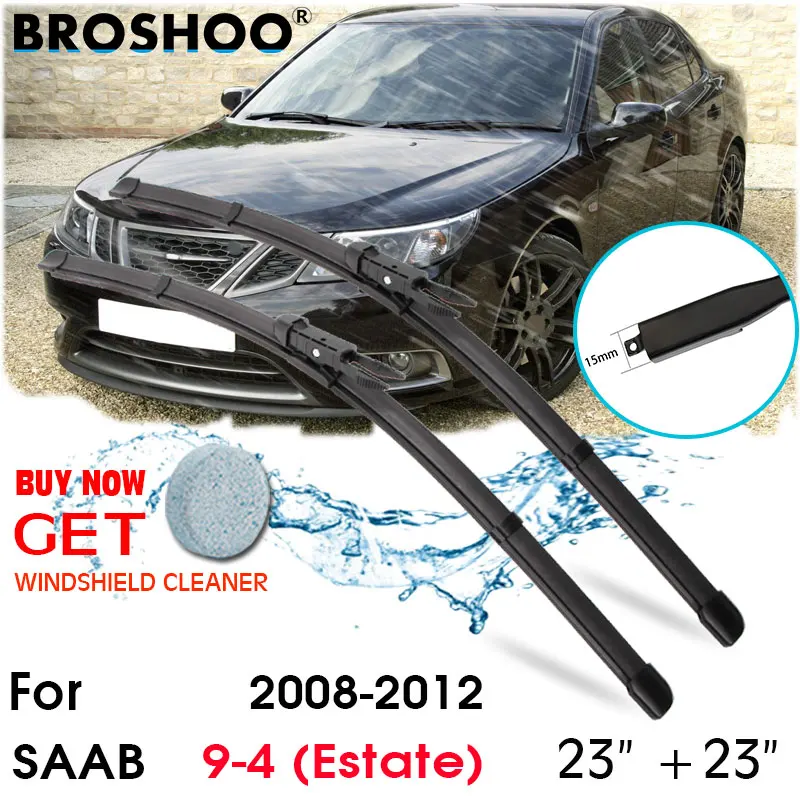 

Car Wiper Blade Front Window Windscreen Windshield Wipers Blades Auto Accessories For Saab 9-4 (Estate) 23''+23'' 2008-2012