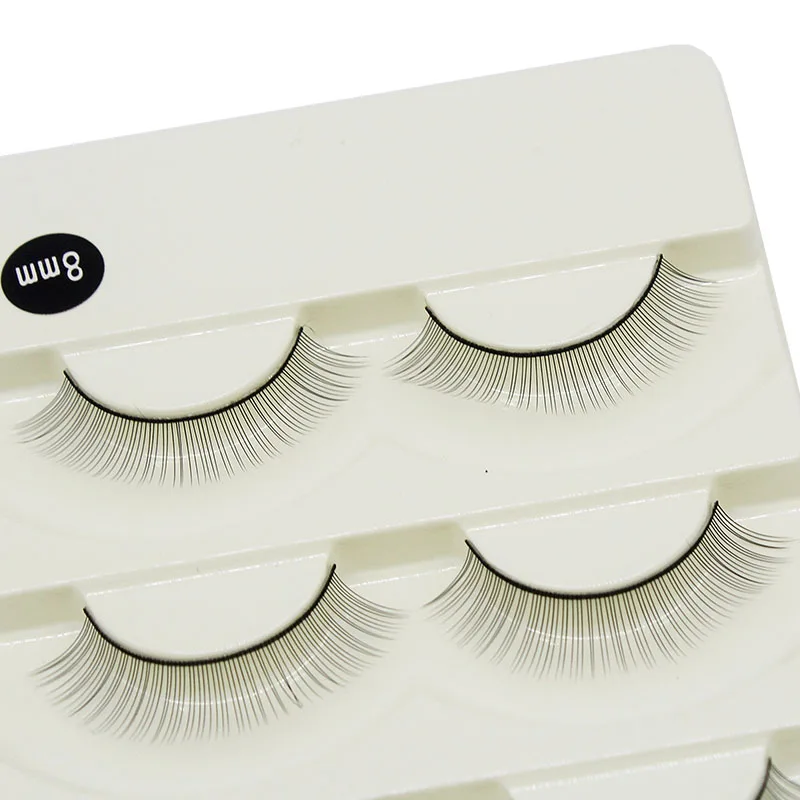 Kimcci 5Pairs Training Lashes for Eyelash Extensions Supplies Makeup Practice False Eyelashes Extension Practicing Teaching