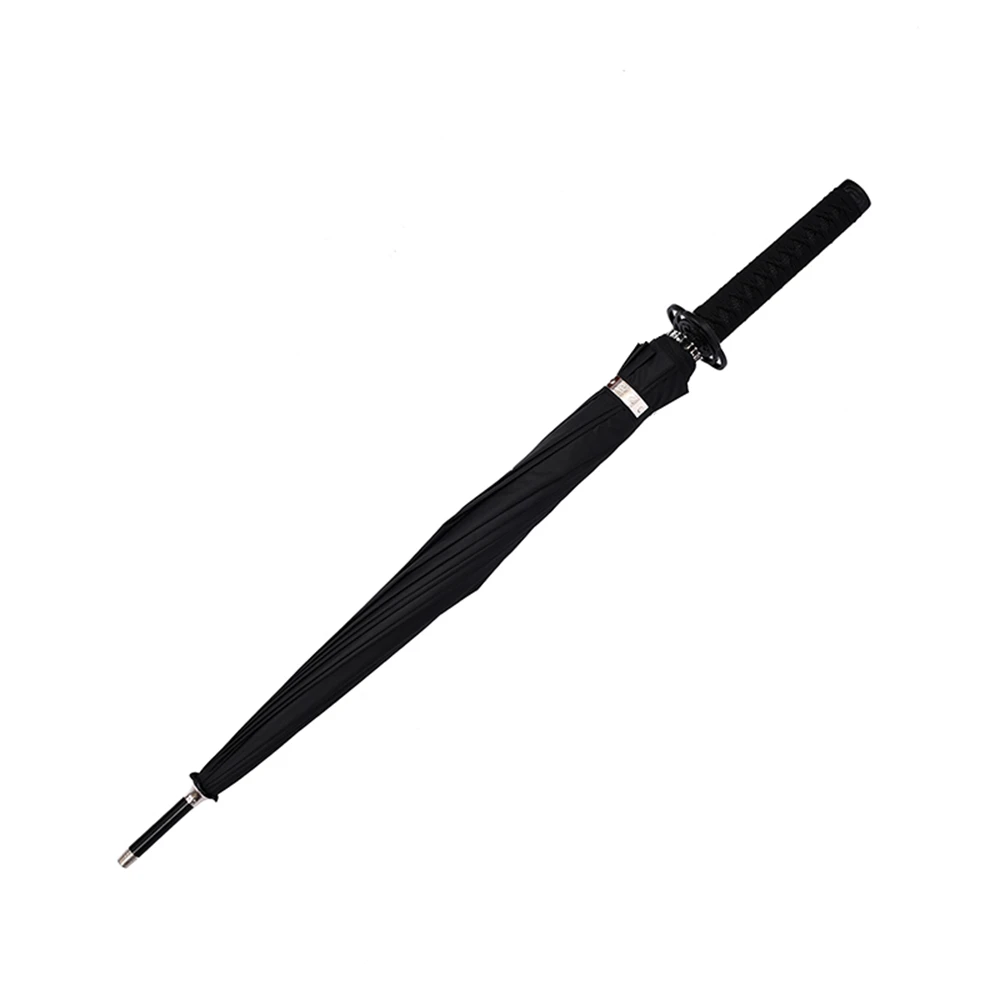 Straight Umbrella with Long Handle, Windproof Samurai Sword, Japanese Katana, Ninja-like, Sun, Rain, Diameter105cm, 41 Inches,