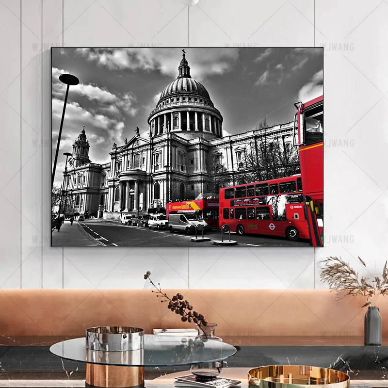 

Modern Art City Architecture Street Scenery Posters Prints Wall Art Canvas Paintings Home Wall Decor Picture Living Room Decor