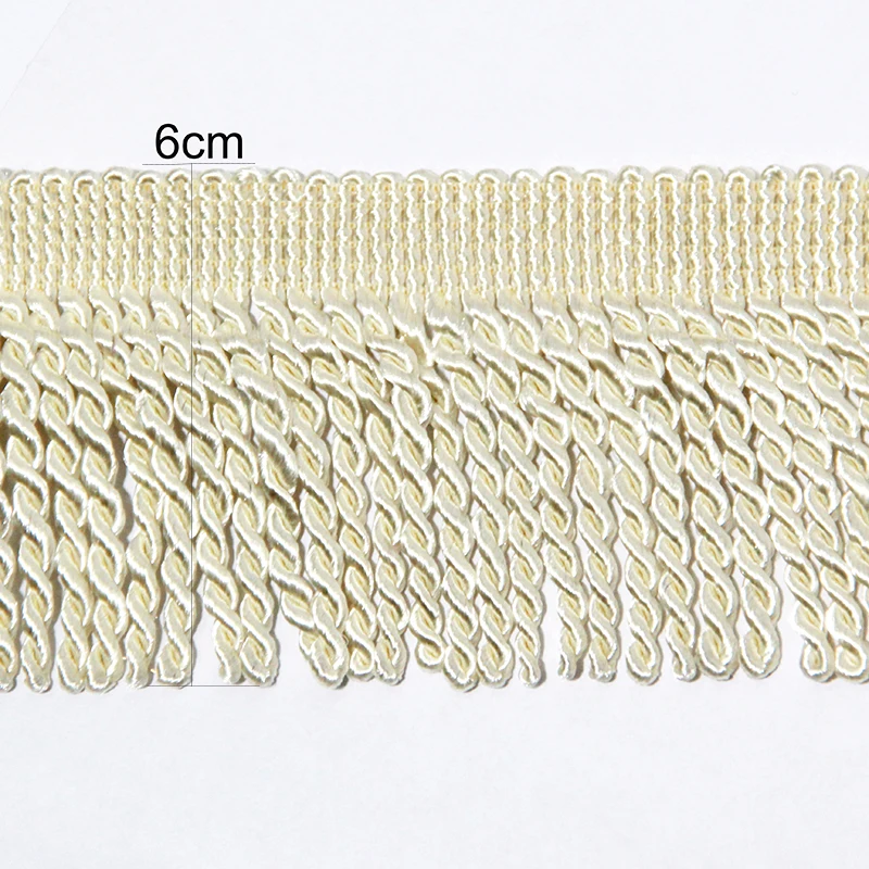 5Yard Loop Tassel Rope Lace Width 6cm Fringe Diy Decorative Clothes Accessories Curtain Fabric Trim Lamp Ribbon Belt Sewing