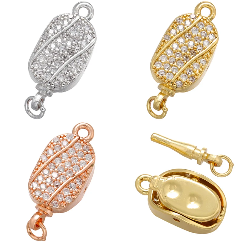Zhukou Messing cz Verschlüsse Haken DIY Schmuck Ergebnisse für hand gefertigte Armband Schmuck Zubehör liefert Großhandel vk127