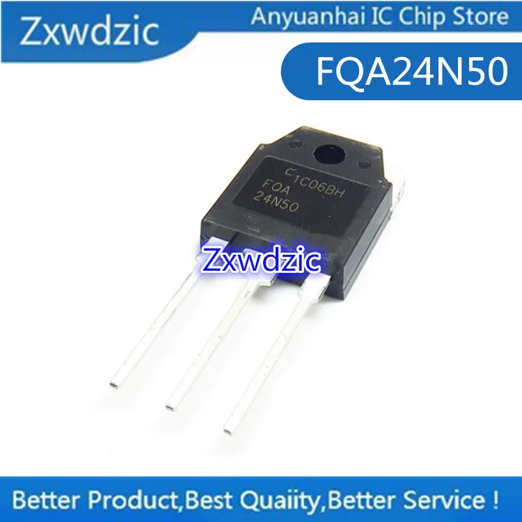 

10pcs 100% New Imported Original FQA24N50 24N50 TO-3P MOS FET 24A 500V