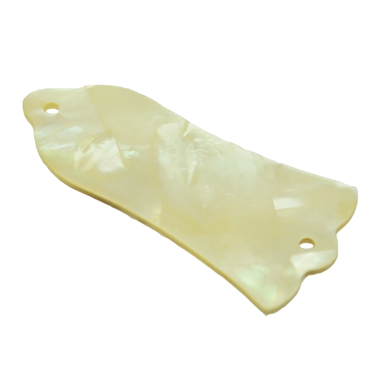 Dopro Real CUSTOM Natural Abalone Shell/White Pearl/Yellow Pearl Guitar Truss Rod Cover with 2/3 Holes Fits for Gibson Les Paul