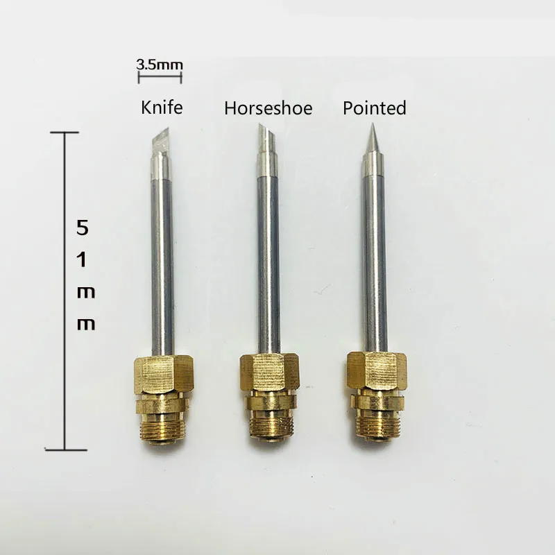 

Electric Soldering Iron Tip Head Wireless Charging Soldering Iron Pointed Horseshoe Head 510 Thread Electronic Modified Copper