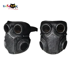 Eraspooky Medieval Steampunk Gas Mask Cosplay Unisex Latex Full Face Mask Halloween Costume Props