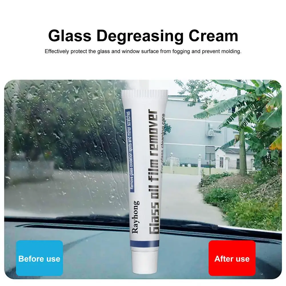 Glass Degreasing Cream Car Window Defogging Cleaner Universal Car Rear View Mirror Anti-fog Agent Car Glass Maintenance Supplies