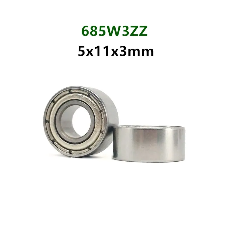 Rodamiento de bolas de ranura profunda en miniatura, modelo aero, 100 piezas/500 piezas 685ZZ W3 MR115ZZ/B3 618/5-2Z 5*11*3mm 685-2Z 5mm x 11mm x 3mm