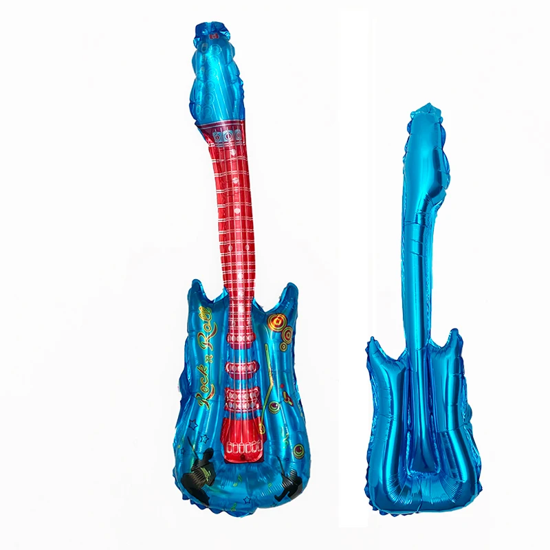 4 Pcs/Lot 80x30Cm Hot Cartoon Guitar Balloons Inflatable Globos Party Supplies Kids Toys Birthday Balloon Classic Toys Ball