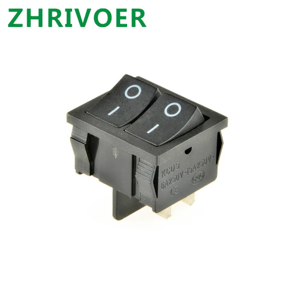 1pcs Kcd5 4Pin 6pin 2 Position 3 Position 15A / 250VAC 21x24mm 21 * 24mm Rock Switches Kit on-off on-off-on