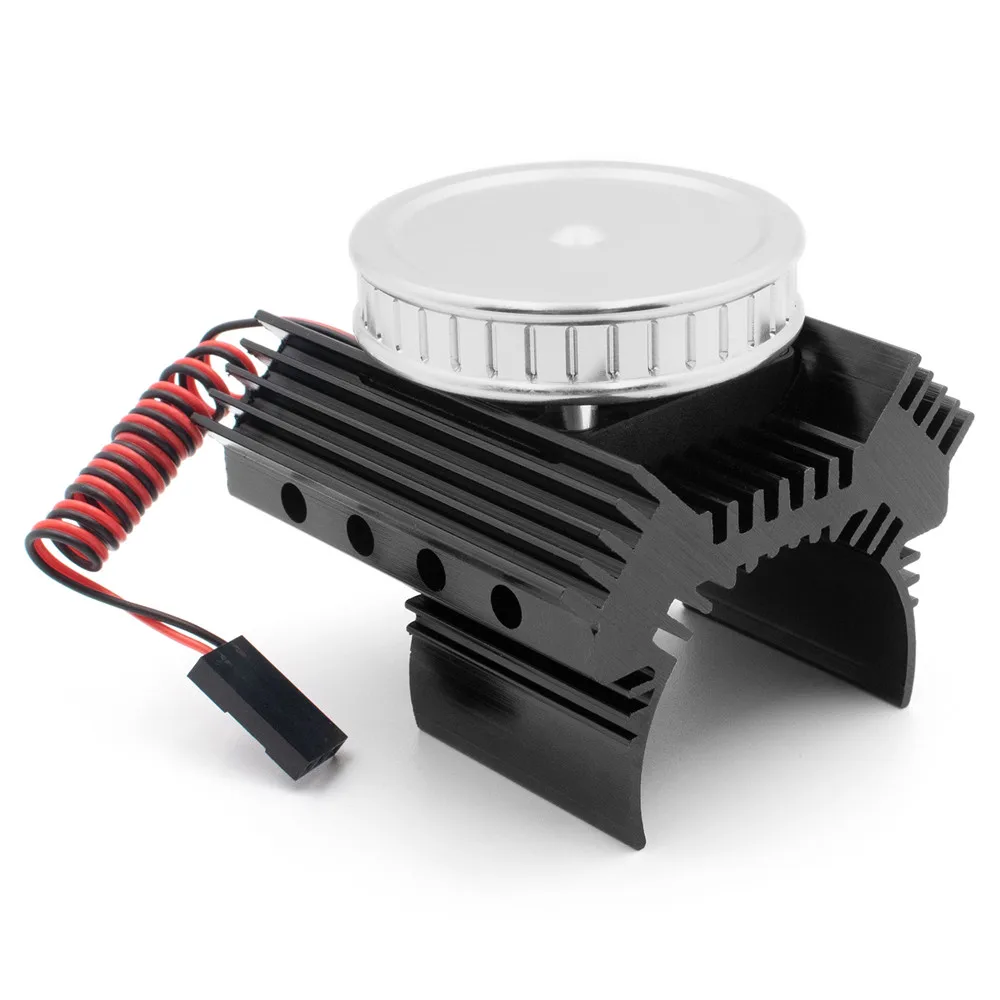 Motor Radiator Engine Cover Heat Sink W/Cooling Fan For TRX-4 SCX10 II RC Car 36mm 540/550 Motor Accessories