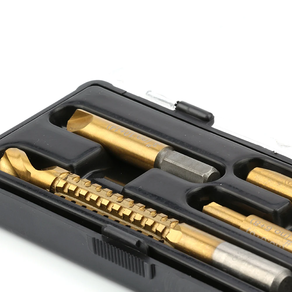 Damaged Screw 4pcs Remover 4in1 Lot Drill Out Handymen Broken Bolt Stud Removal Tool Kit 4pc #1 #2 #3 Milling Drill Bits 8mm