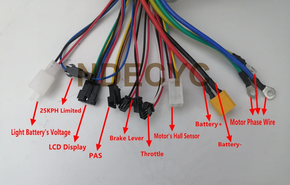 US stock 48/72V 1500W 40A Brushless DC Ebike Dual Mode Controller + UKC1/UKS2 Color Display or S830/SW900 Display One Set