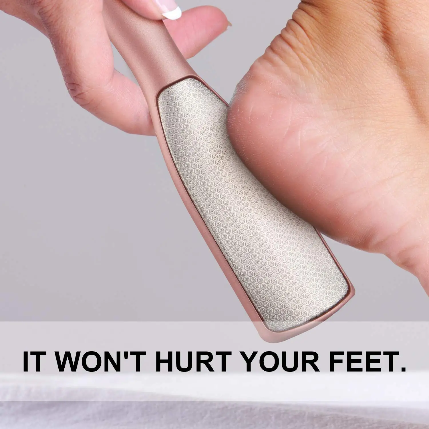 Dighealth Foot Care Pedicure Tools Stainless Steel Foot Rasp Remove Hard Skin 2-Sided Feet File Callus Remover