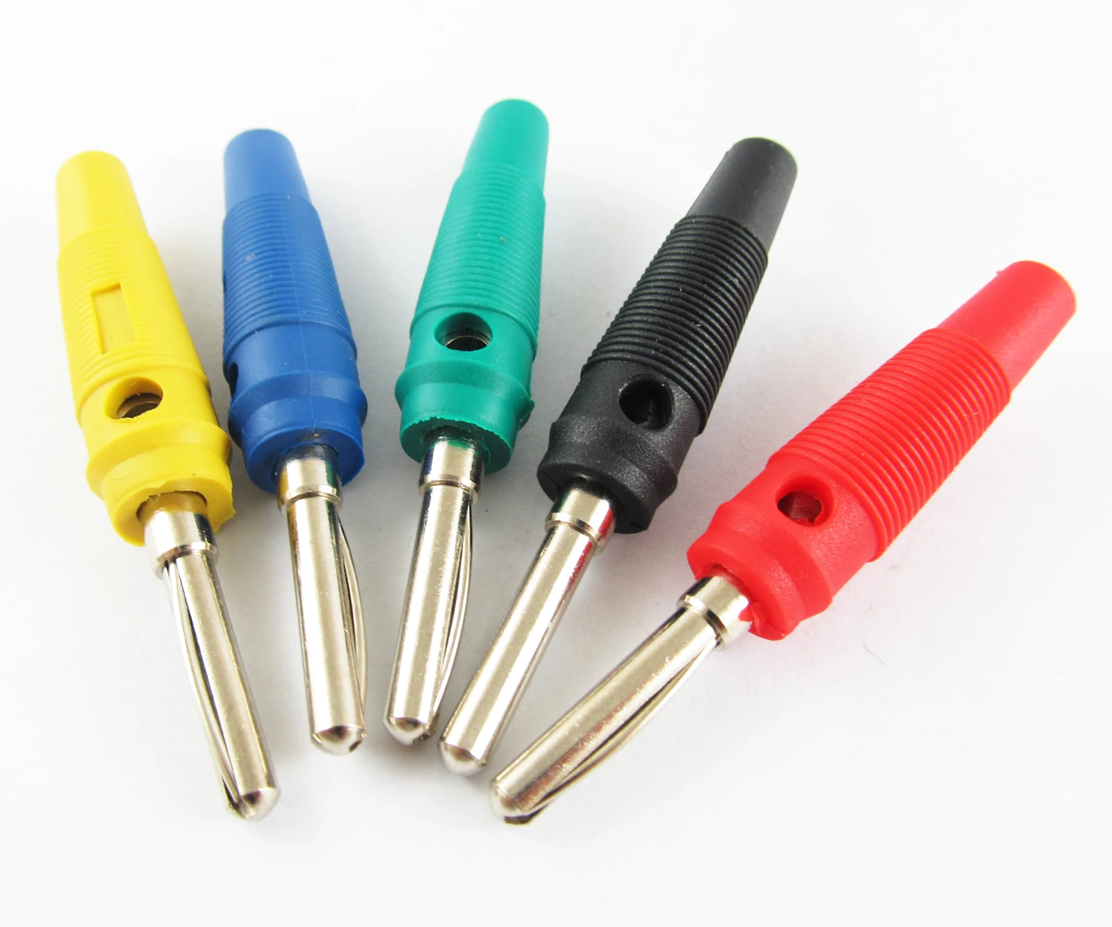 1 set 5 colors High quality Free Solder Brass 4mm Banana Plug Test Adapter Item No.: 23-0029