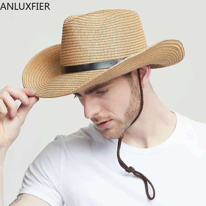 

H7269 Sunshade Straw Hat Men Summer Outdoor Fishing Sunscreen Breathable Cap Children Foldable Sun Protection Travel Sunhat